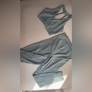 Whitney Simons Gymshark High-Waist Leggings in Sage edition